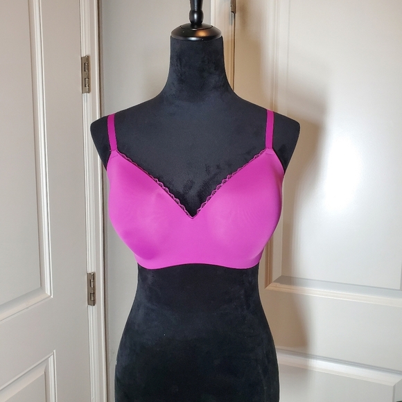 Maidenform Women's Semi Embellished Life Wire-Free Bra Size Large Razzleberry - Picture 8 of 16
